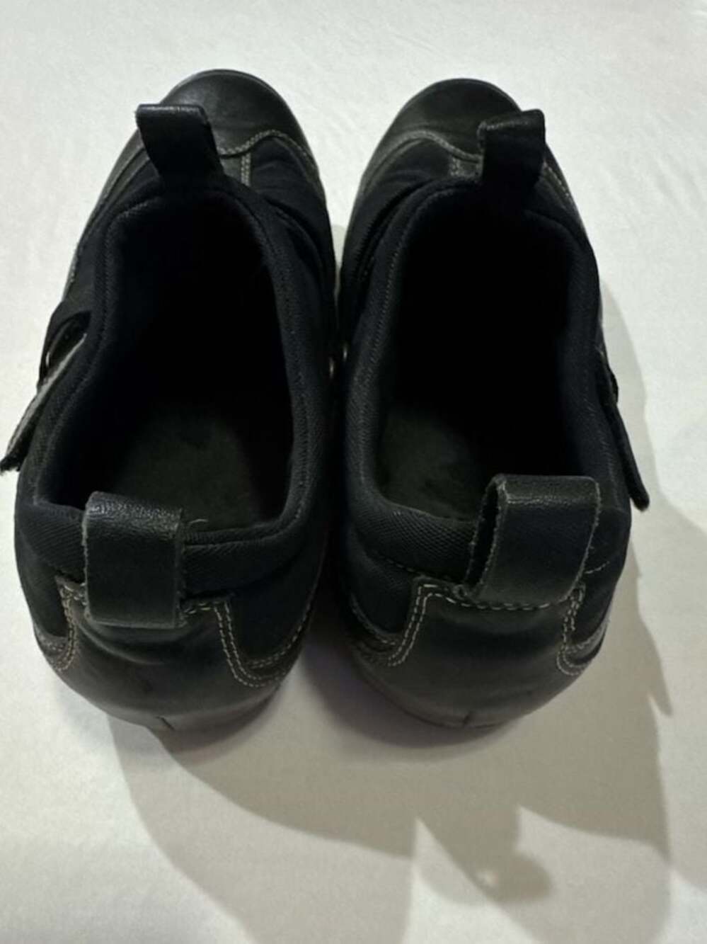 VS Tuff Black Leather Slip-On Casual Shoes - Picture 3 of 6